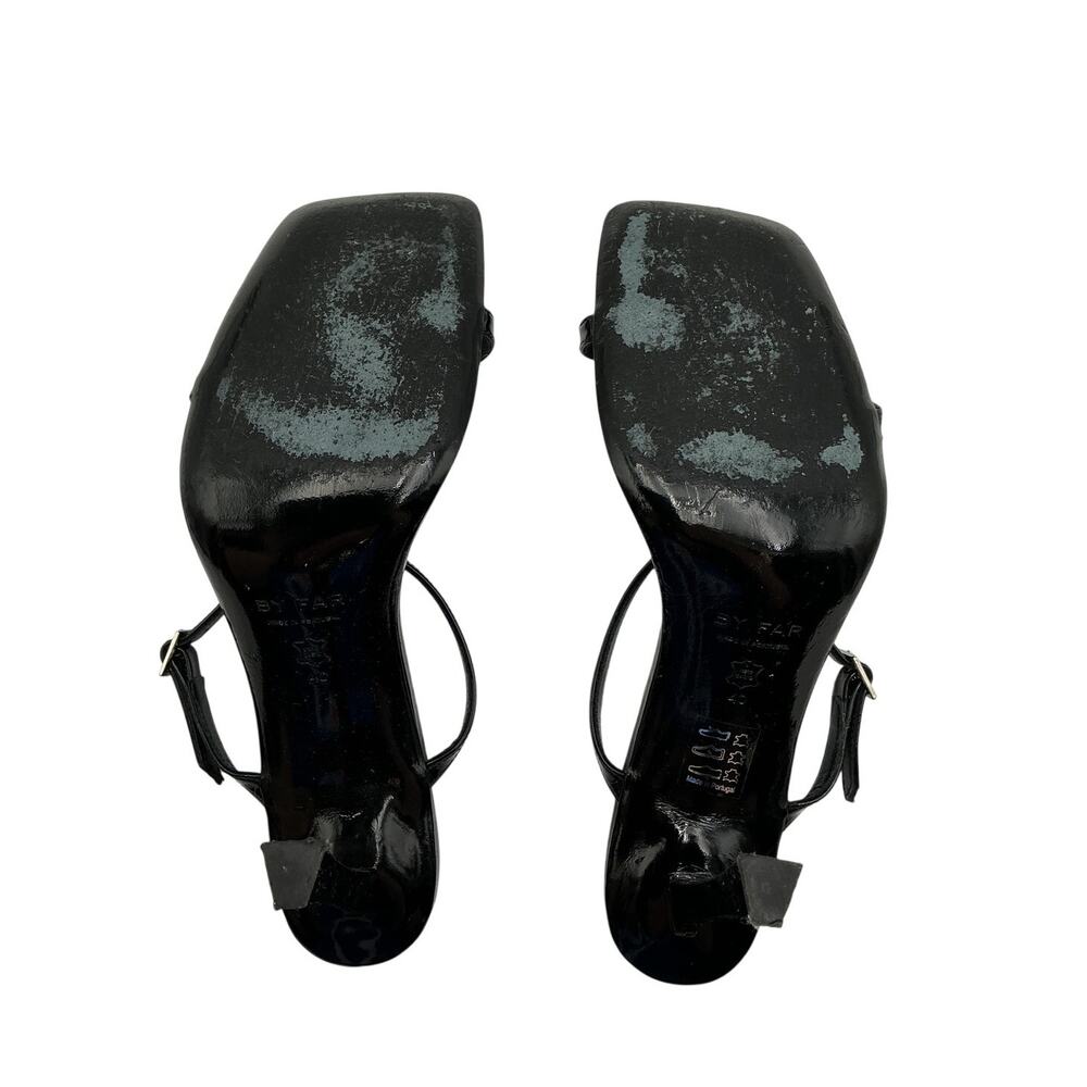 By Far Strappy Black Flick Heels Size 40 EU / US 10 - Picture 6 of 6
